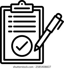 Applied Icon Line Vector Illustration