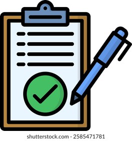 Applied Icon Lineal Color Vector Illustration