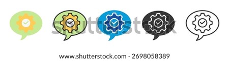 applied linguistic icon set multi style various collection