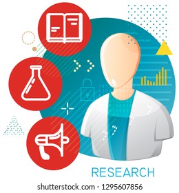 Applied Research Illustration as EPS 10 File