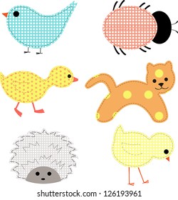applique baby animals