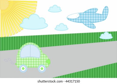 applique machine and airplane