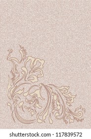 Applique vector flower pattern on a irregularity background