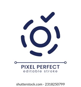 Apply breathe animation effect pixel perfect linear ui icon. Visual content. Video production software. GUI, UX design. Outline isolated user interface element for app and web. Editable stroke