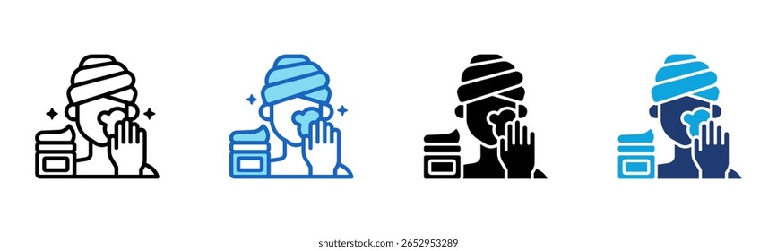 Apply Cream icon Multi Style Vector Illustration