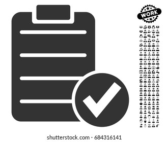 Apply Form icon with black bonus profession pictograms. Apply Form vector illustration style is a flat gray iconic element for web design, app user interfaces.
