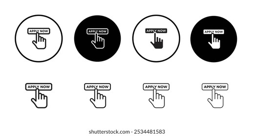 Icono de aplicación colección de conjunto de relleno plano