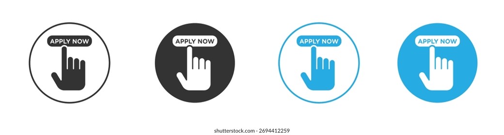 Apply icon. Graphic icon design template