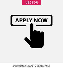 Apply icon vector illustration trendy style on white background..eps