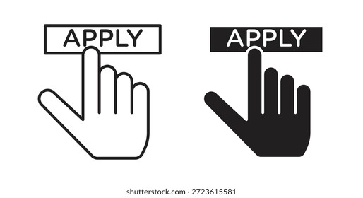 Aplique los iconos fijados aislados en la Ilustración vectorial plana del fondo blanco.