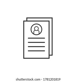 Apply job icon. Vector illustration.