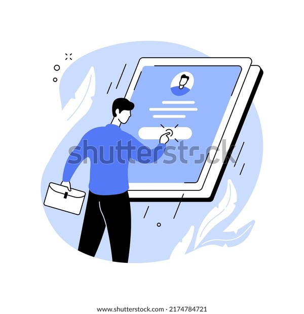 Apply Jobs Abstract Concept Vector Illustration Stock Vector (Royalty