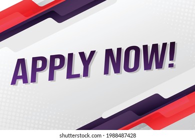 Apply now Banner design template for marketing. Last chance promotion or retail. background banner modern graphic design for store shop, online store, website, landing page