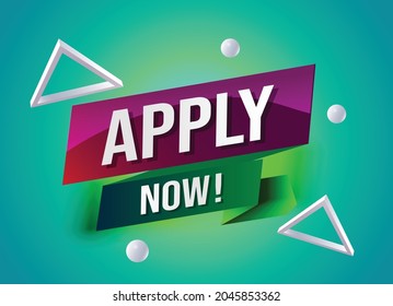 Apply now Banner design template for marketing. Last chance promotion or retail. background banner modern graphic design for store shop, online store, website, landing page