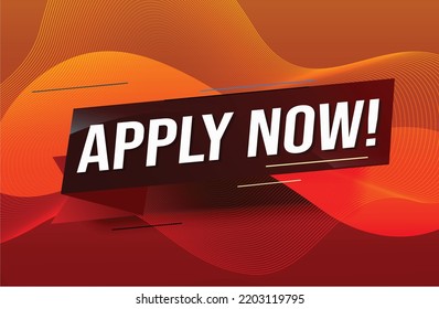 Apply now Banner design template for marketing. Last chance promotion or retail. background banner modern graphic design for store shop, online store, website, landing page