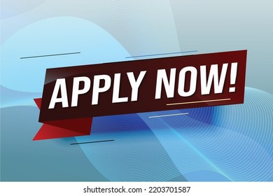 Apply now Banner design template for marketing. Last chance promotion or retail. background banner modern graphic design for store shop, online store, website, landing page
