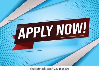 Apply now Banner design template for marketing. Last chance promotion or retail. background banner modern graphic design for store shop, online store, website, landing page