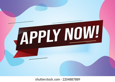 Apply now Banner design template for marketing. Last chance promotion or retail. background banner modern graphic design for store shop, online store, website, landing page