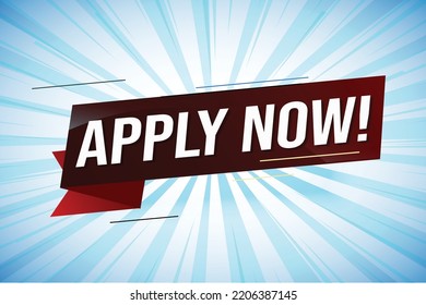 Apply now Banner design template for marketing. Last chance promotion or retail. background banner modern graphic design for store shop, online store, website, landing page
