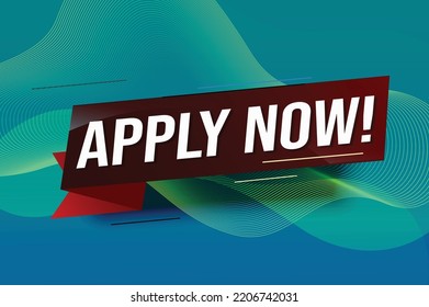 Apply now Banner design template for marketing. Last chance promotion or retail. background banner modern graphic design for store shop, online store, website, landing page