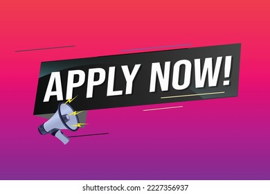 Apply now Banner design template for marketing. Last chance promotion or retail. background banner modern graphic design for store shop, online store, website, landing page