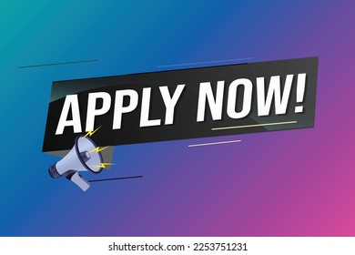 Apply now Banner design template for marketing. Last chance promotion or retail. background banner modern graphic design for store shop, online store, website, landing page