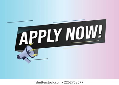 Apply now Banner design template for marketing. Last chance promotion or retail. background banner modern graphic design for store shop, online store, website, landing page