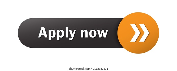 APPLY NOW black and orange vector web button