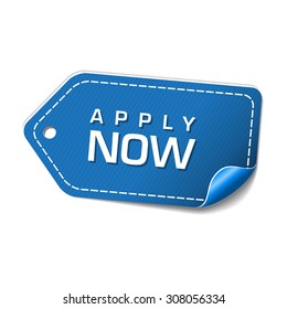 Apply Now Blue Vector Icon Design