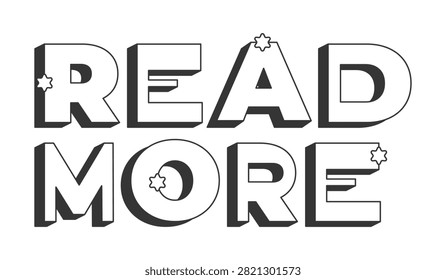 Apply now bold black and white 3D text. Application submission. User enrollment subscription. Job portal. Outlined letters. Fun typography. Blocky type with star accents. Montserrat font used