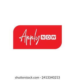 apply now button on white background