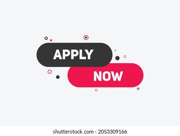 apply now button. sign icon label