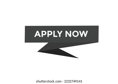 Apply now button. web banner template Vector Illustration
