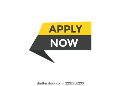 Apply now button. web banner template Vector Illustration
