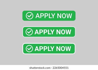 Apply now buttons  design for web services application.