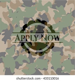 Apply Now camo emblem