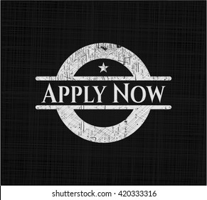 Apply Now chalk emblem