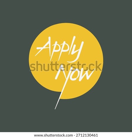 Apply Now Circle Banner Design
