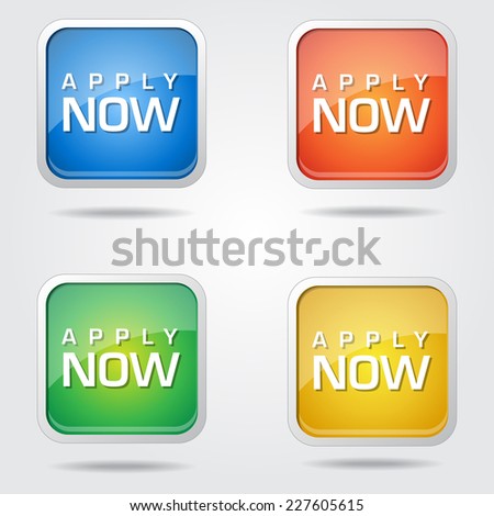 Apply Now Colorful Vector Icon Design