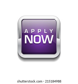 Apply Now Glossy Shiny Rounded Corner Vector Button