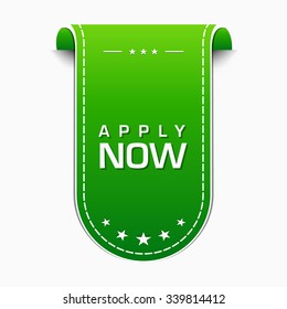 Apply Now Green Vector Icon Design