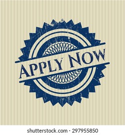 Apply Now grunge seal