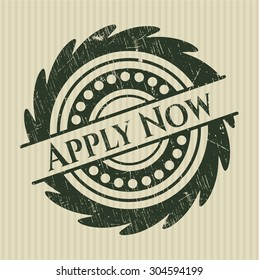 Apply Now grunge seal