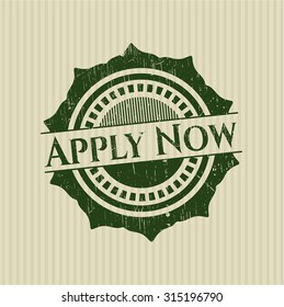 Apply Now grunge seal