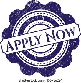 Apply Now grunge seal
