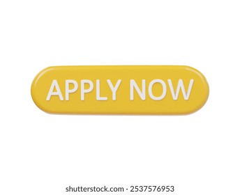 Apply now icon 3d render illustration 