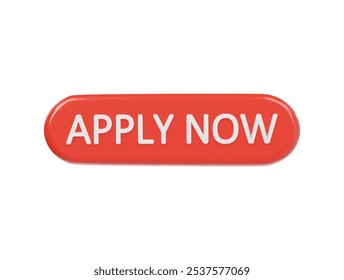 Apply now icon 3d render illustration 