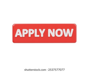 Apply now icon 3d render illustration 