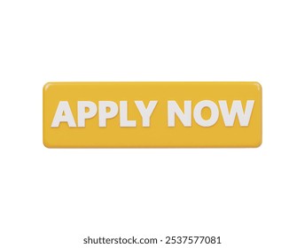 Apply now icon 3d render illustration 