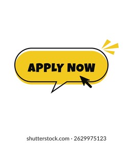 apply now icon button vector design template